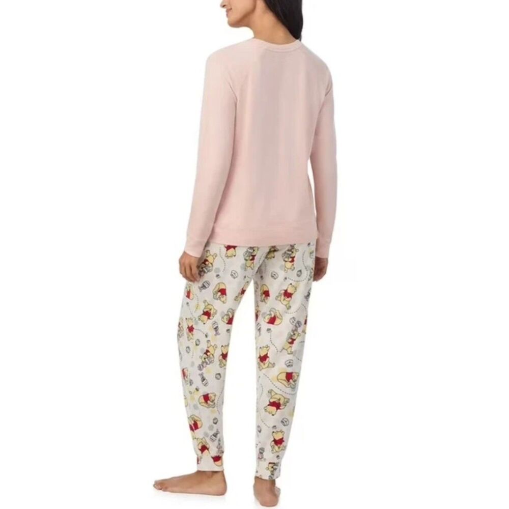 NEW Pink Sz XL (16/18) Stretchy WINNIE THE POOH Comfy Pajama Lounge Set DISNEY - Picture 3 of 5